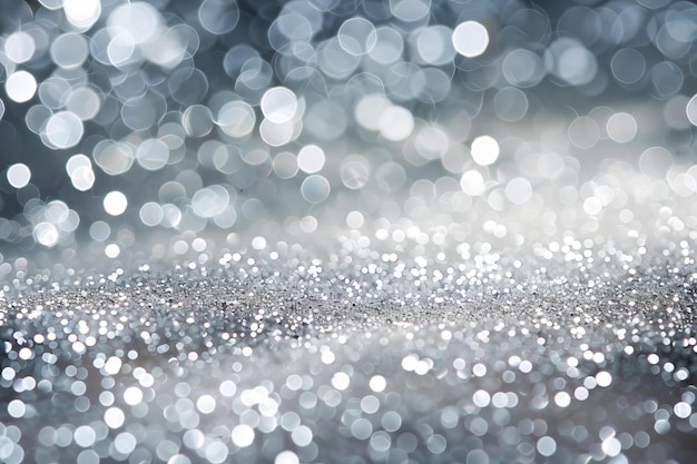 abstract glitter background silver and white colors defocused lights