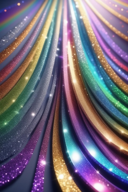 Abstract glitter colorful lights background vertical composition