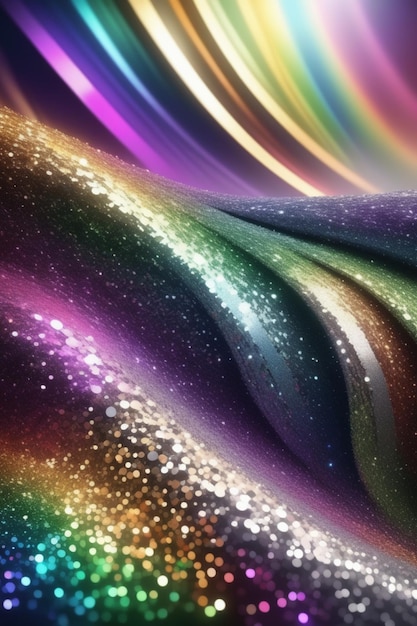 Abstract glitter colorful lights background vertical composition