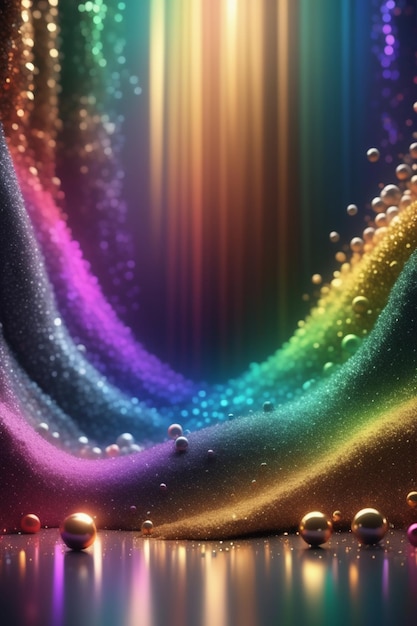 Abstract glitter colorful lights background vertical composition