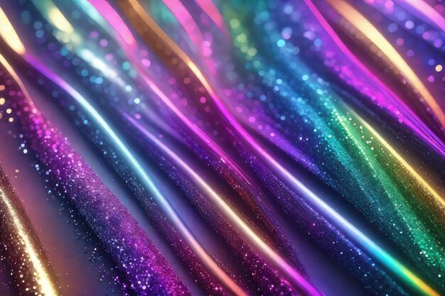 Photo abstract glitter colorful lights background