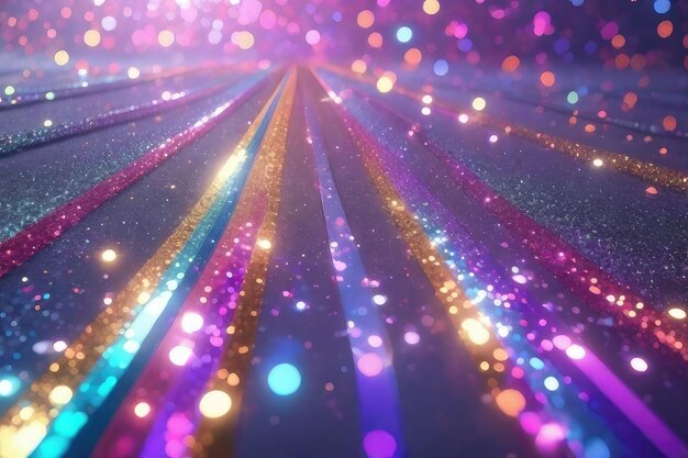 Abstract glitter colorful lights background