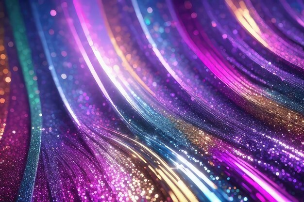 Photo abstract glitter colorful lights background