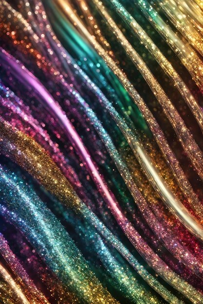 Photo abstract glitter colorful lights background