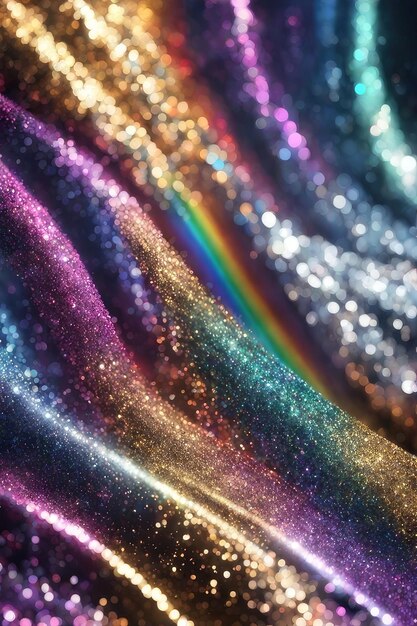 Photo abstract glitter colorful lights background