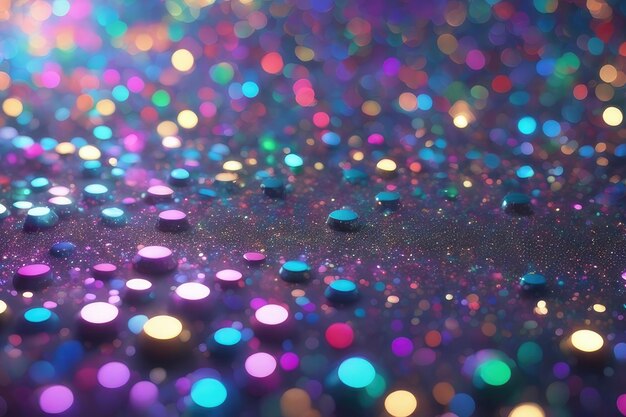 Abstract glitter colorful lights background