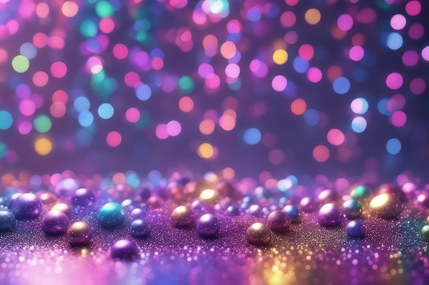 Abstract glitter colorful lights background