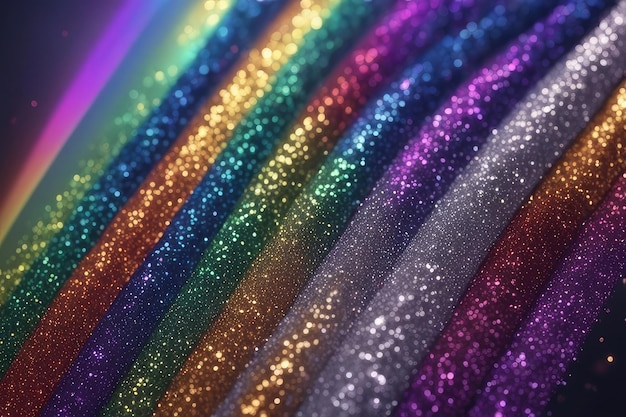 Photo abstract glitter colorful lights background