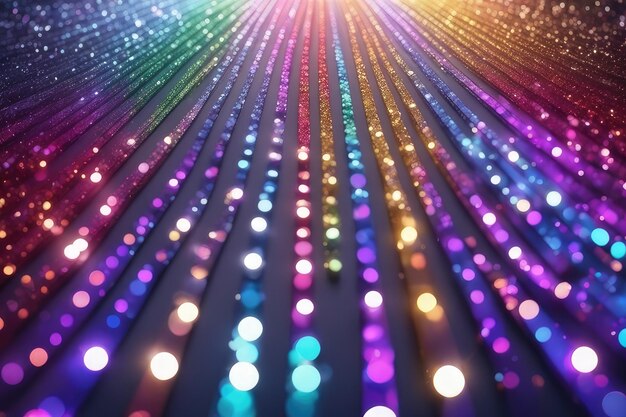 Photo abstract glitter colorful lights background