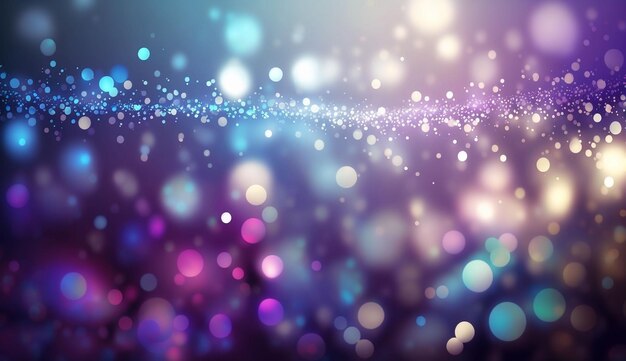 Abstract glitter silver purple blue lights background