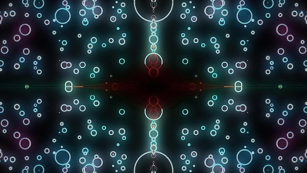 Abstract glow circles