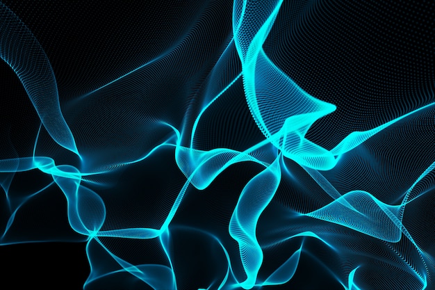 Abstract glowing black background