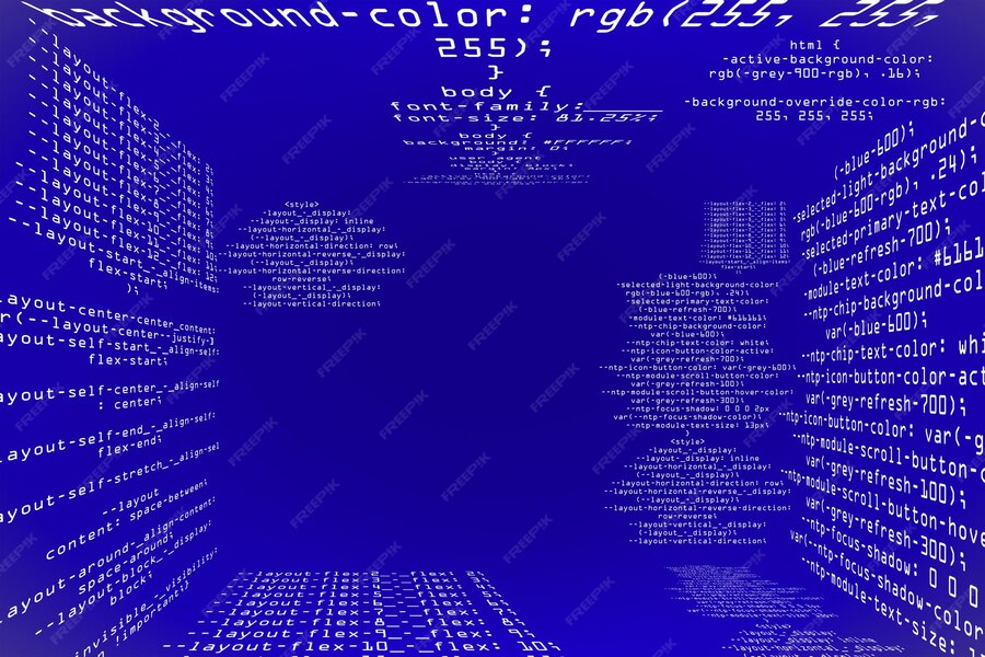 Premium Photo | Abstract glowing blue coding programming background ...