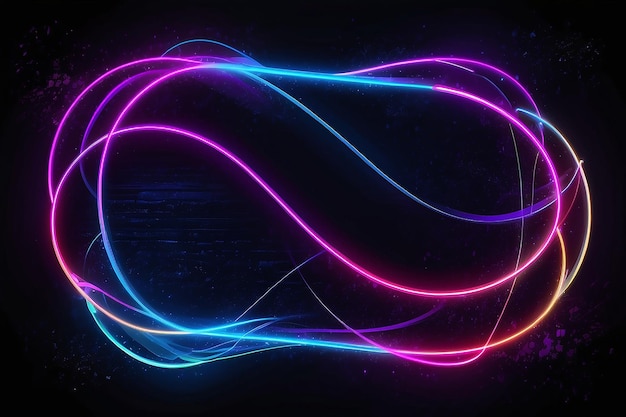 Abstract glowing colorful neon light background