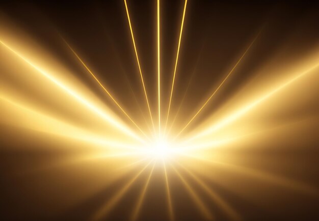 Abstract glowing gold vertical lighting lines on dark background with lighting effect and sparkle wi