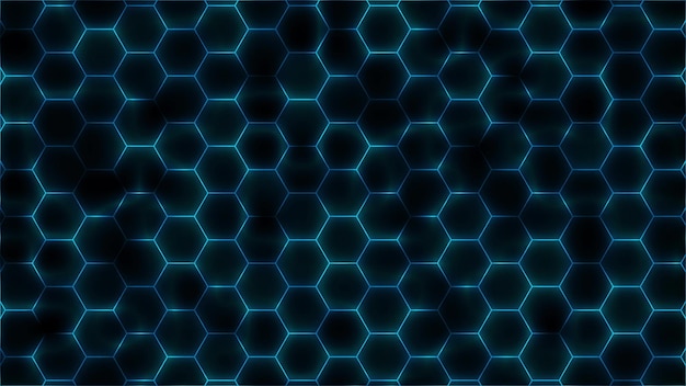 Abstract glowing hexagon background hexagon abstract technology background