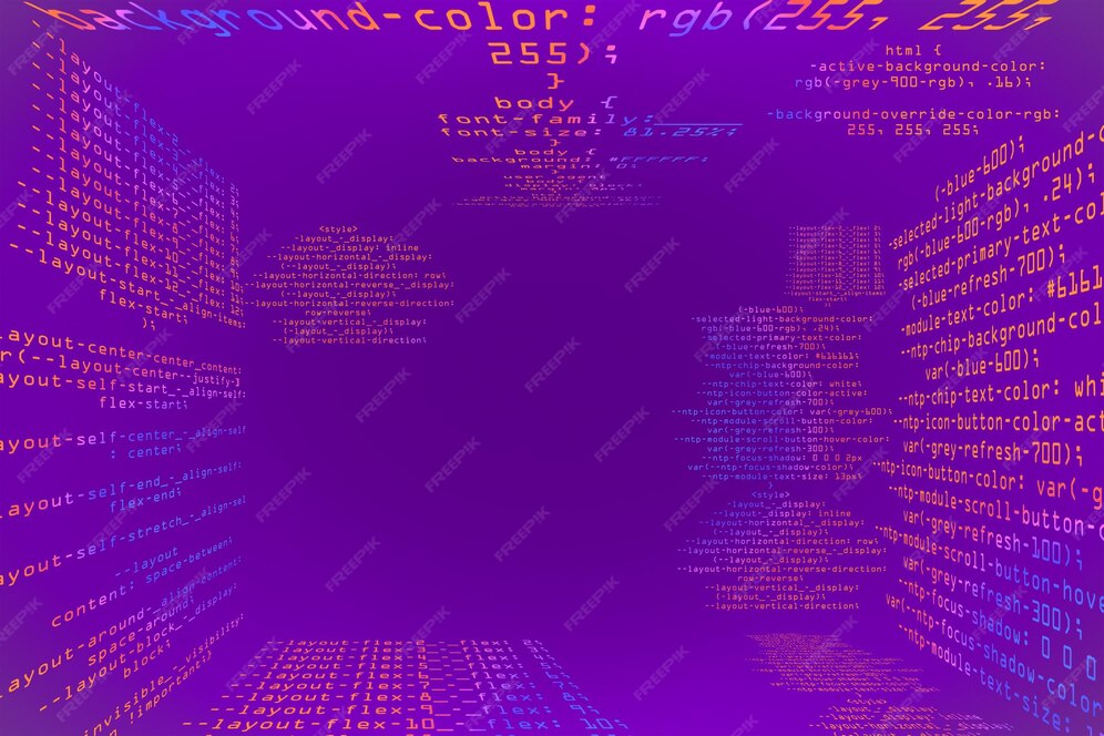 Premium Photo | Abstract glowing purple coding programming background ...