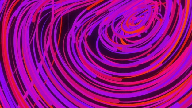 Abstract glowing trails computer generated d render