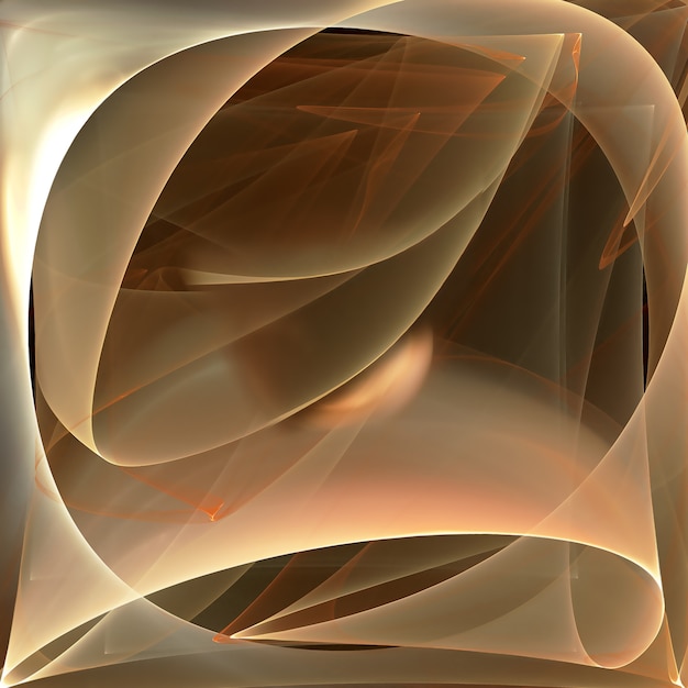 Abstract gold background with smooth lines