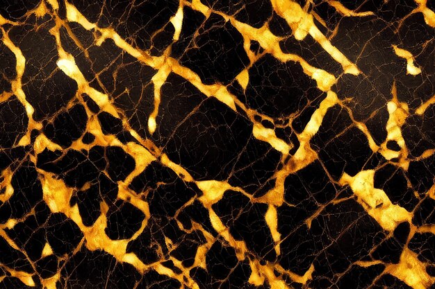 Abstract gold and black marble texture