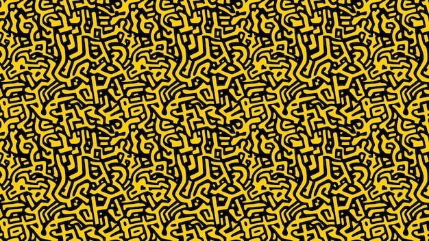 abstract gold and black pattern