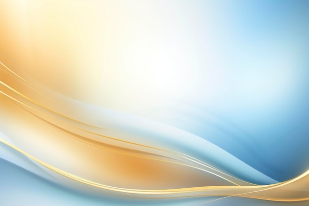 Abstract gold and blue wave background