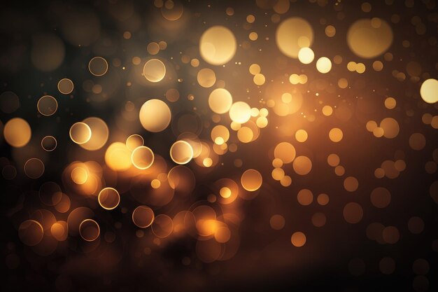 Photo abstract gold bokeh background blured golden particles christmas texture