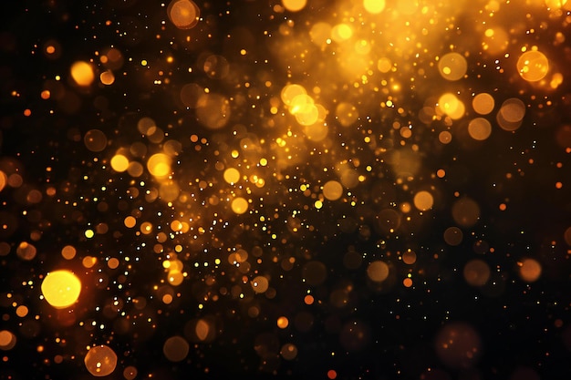 Abstract gold bokeh background Christmas and New Year concept