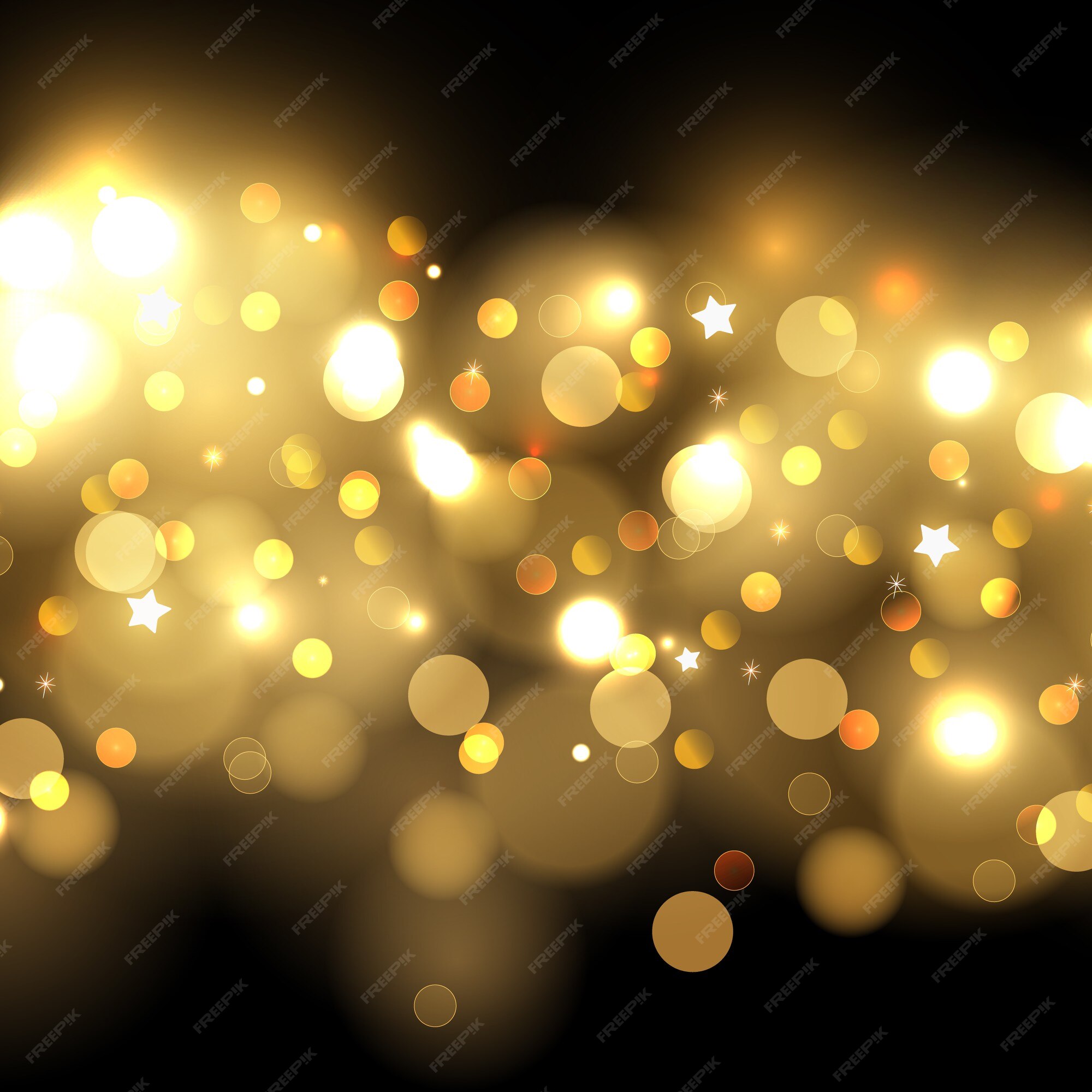 Premium Photo Abstract gold bokeh background