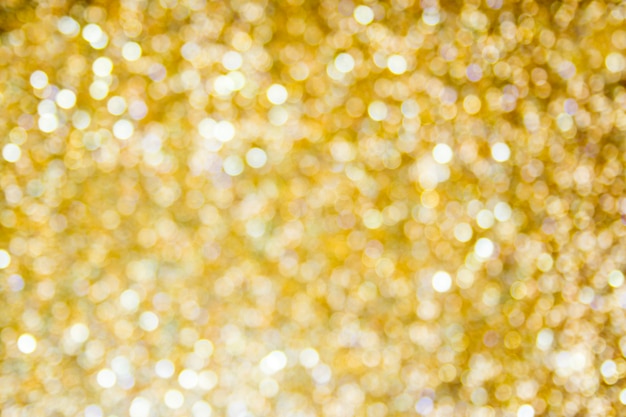 Abstract gold bokeh background