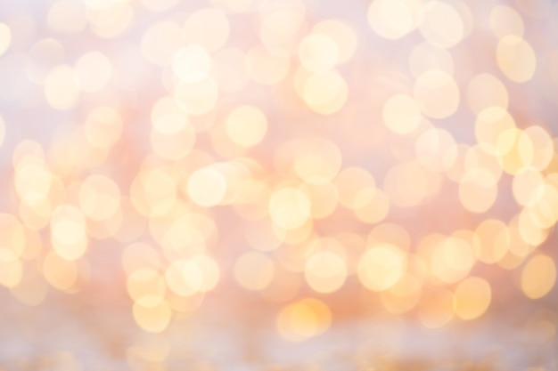 Abstract gold bokeh. Christmas and new year theme surface.