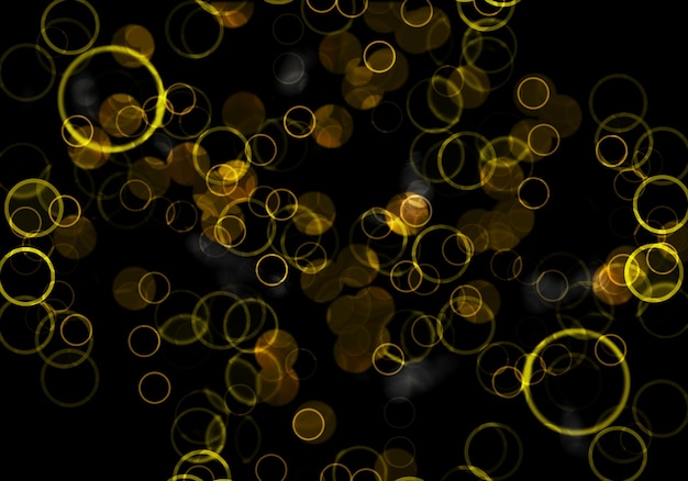 Abstract gold bokeh digital background. Graphic resources design template. 