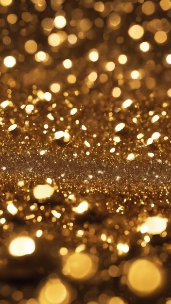 Abstract gold bokeh digital background graphic resources design template