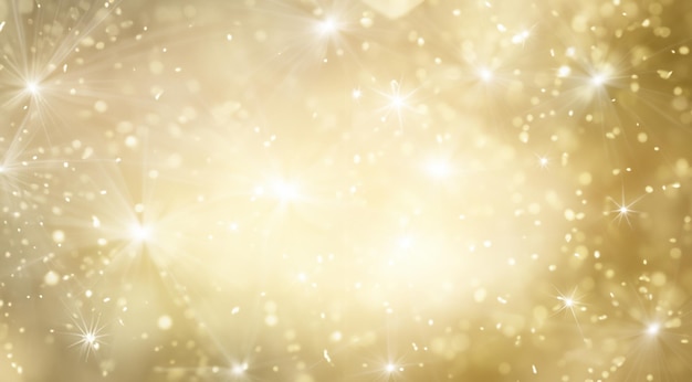 Abstract gold and bright glitter for new year background