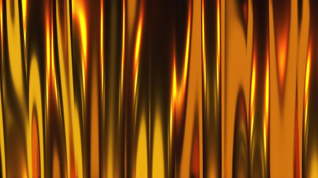 Abstract gold curtain