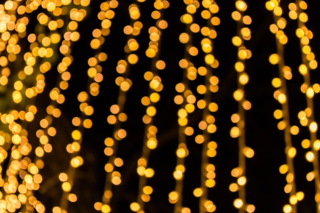 Abstract gold defocused blurred bokeh background