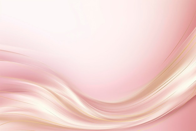 Абстрактный золотой и светло-розовый волновой фон