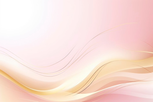 Abstract gold and light pink wave background