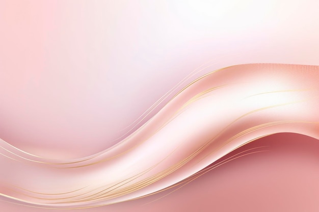 Abstract gold and light pink wave background