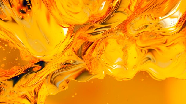 Abstract gold liquid background created generative ai