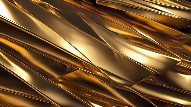 Abstract gold metallic background design