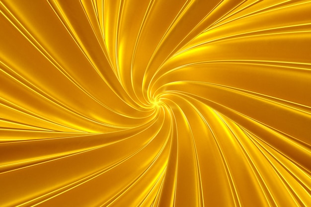 Abstract gold twisting background