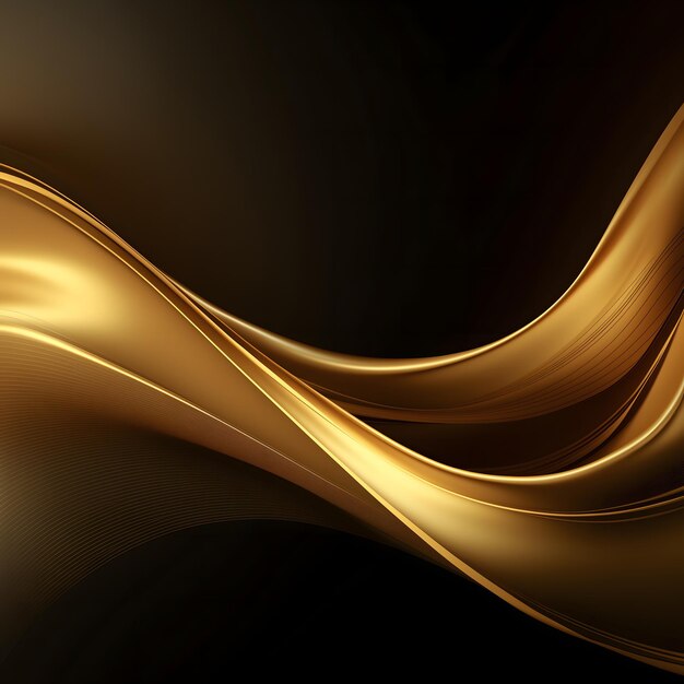 Photo abstract gold wavy background elegant abstract background for design