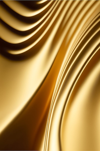 Abstract gold wavy curve modern on a luxury golden background