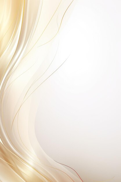 Photo abstract gold and white color wavy background