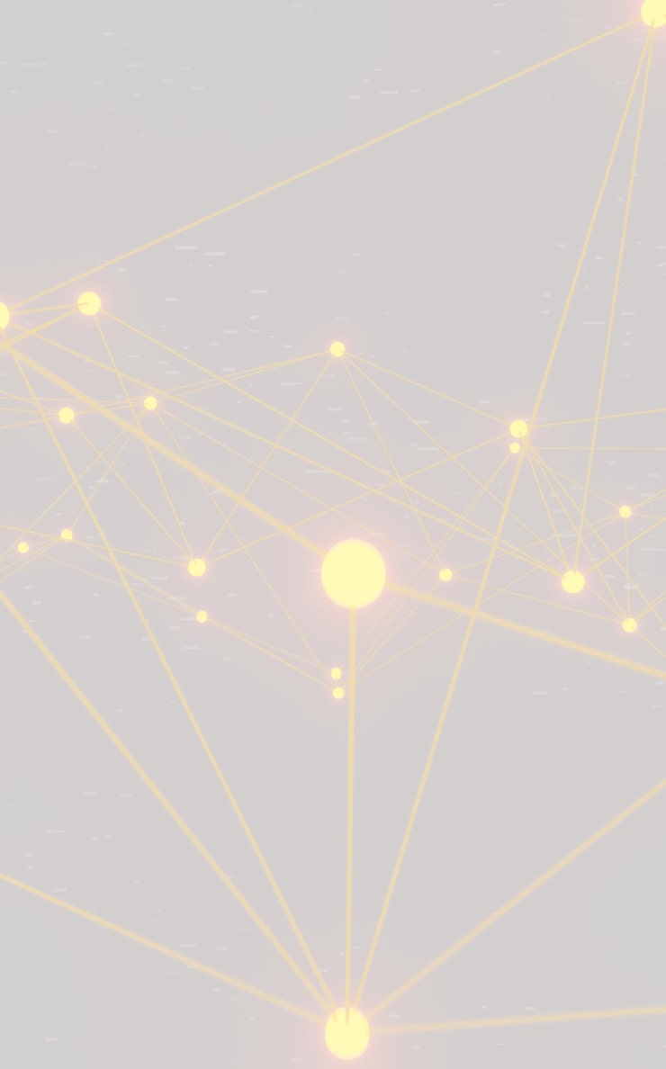 Photo abstract gold white plexus background connection lines and dots for tech science background big data complex with compounds lines plexus big data visualization network or connection3d rendering