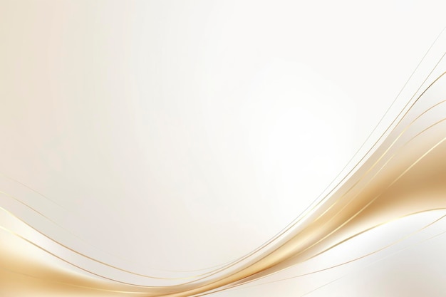 Abstract gold and white wave background