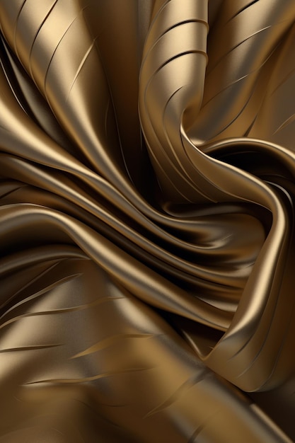 Abstract Golden Art Ai generative