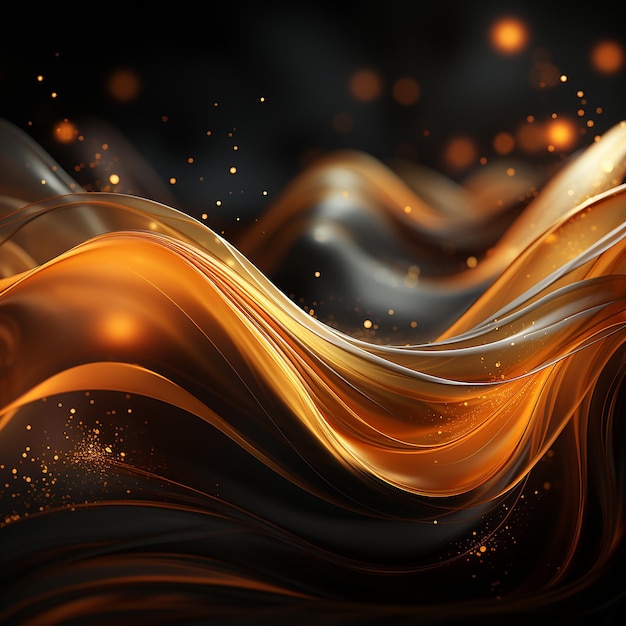 Abstract golden background made by AI generative photo