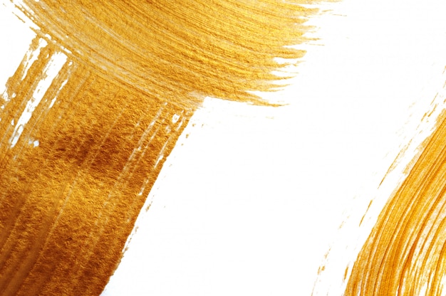 Abstract golden brush strokes